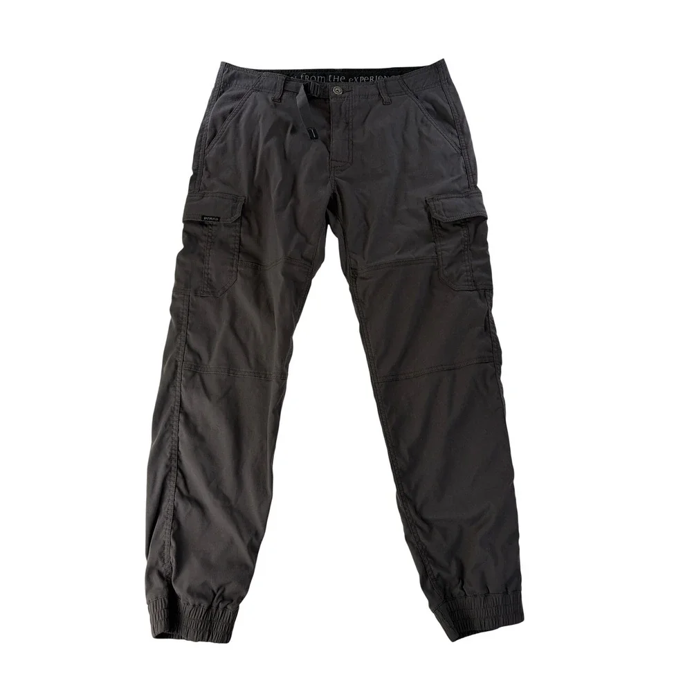 Prana Pants Mens 33x30 Zion Jogger Stretch Cargo Hiking Outdoor Utility Gray